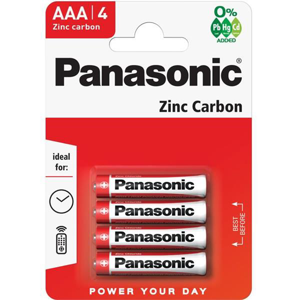 Panasonoic Red Zinc AAA mikro,